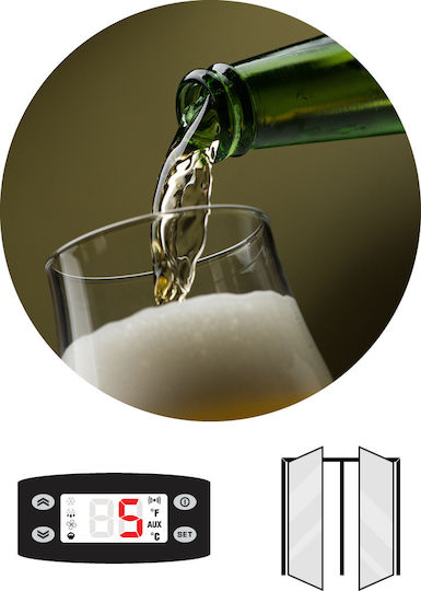 Tefcold DB200H-I Frigider Frigidere pentru băuturi 191lt Cu două uși Înălțime87xLățime90xAdâncime52cm DB200H-i