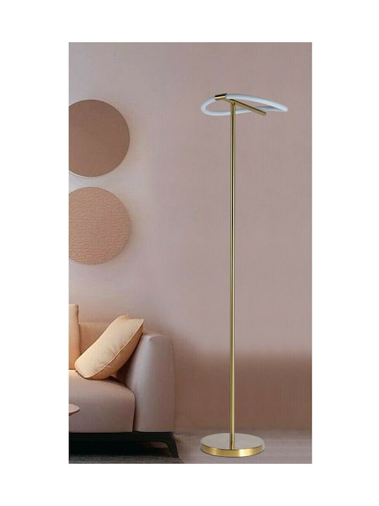 Inlight 45011 LED Φωτιστικό Δαπέδου Υ150xΜ40εκ. με Θερμό Λευκό Φως 1600lm Ασημί
