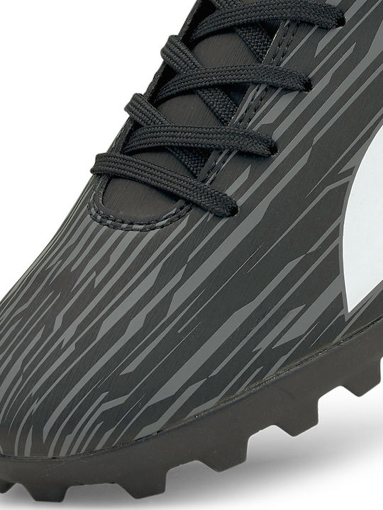 PUMA Rapido III Football Shoes with Molded Cleats Black / White / Castlerock