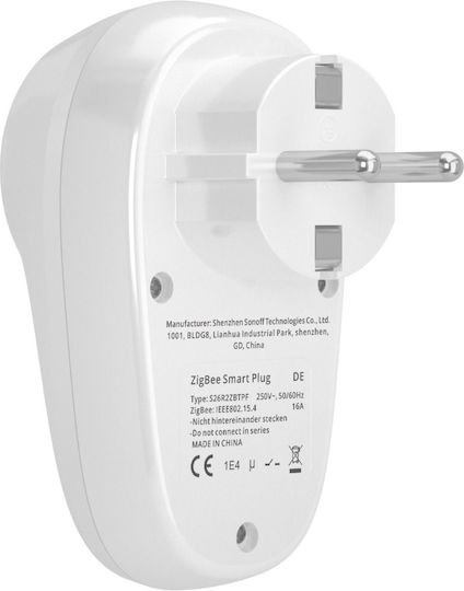 Sonoff S26R2ZBTPF-DE Smart Single Socket with Switch