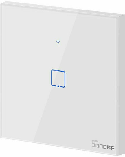 Sonoff TX T1 Recessed Touch Wall Switch Wi-Fi Lighting One-Way with Frame White