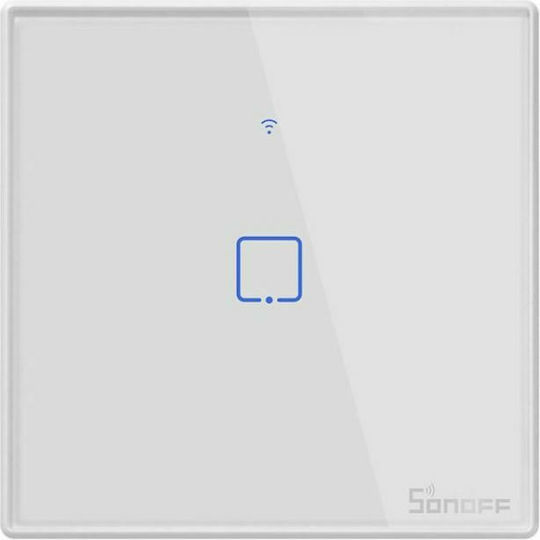 Sonoff TX T1 Recessed Touch Wall Switch Wi-Fi Lighting One-Way with Frame White