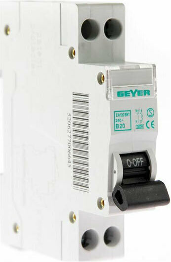 Geyer 1-Pole Automatic Circuit Breaker 20A EA120BN1