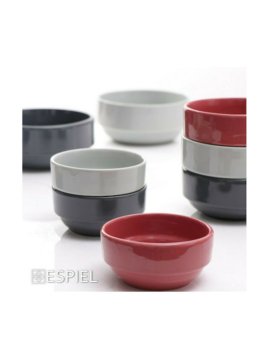 Espiel Essentials Servierschüssel Rund Keramik Anthracite mit Durchmesser 14cm