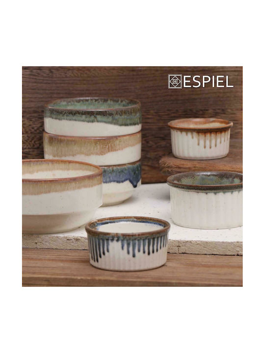 Espiel Essentials Rotund Vas de Gătit Rezistent la Căldură pentru Soufflé Ceramică 10x10x10cm 12buc