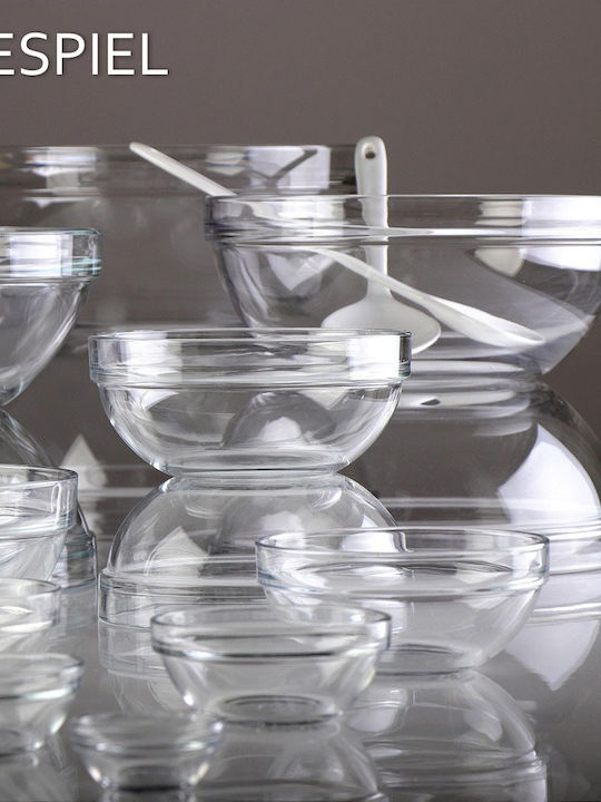 Espiel Chef Glass Salad Bowl Transparent 20x20x8.7cm