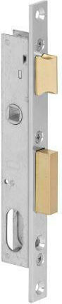Cisa Recessed Lock Fire Safety with Cylinder and Center 25mm Silver