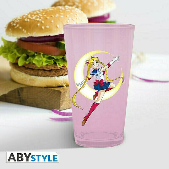 Abysse Sailor Moon Чаша Вода от Стъкло в Розов Цвят 500мл 1бр