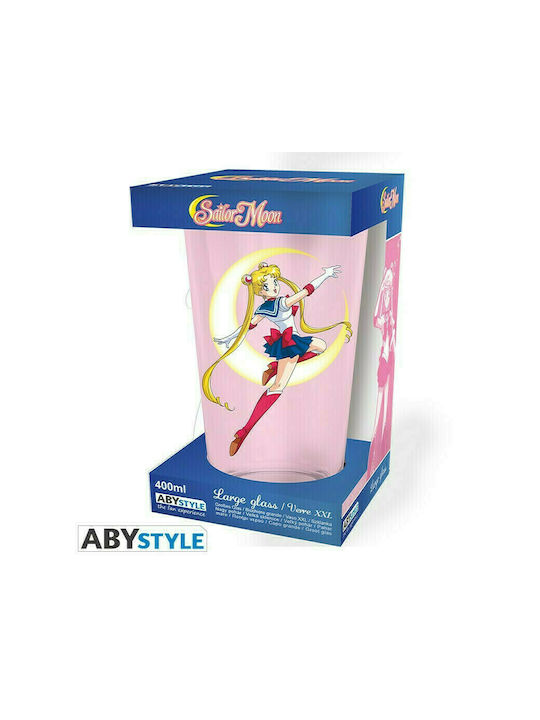 Abysse Sailor Moon Glass Water made of Glass in Pink Color 500ml 1pcs