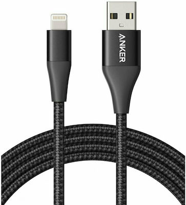 Anker PowerLine Select USB-C la Cablu Lightning Negru 1.8m (A8613G11)