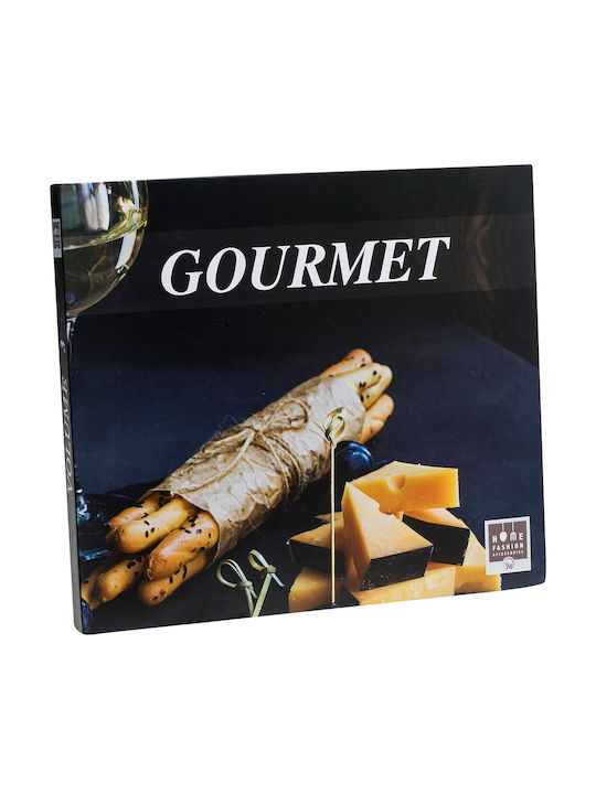 HFA Stone Cheese Serving Platter with Knives & Fork 24x18cm 4pcs