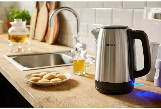 Philips Daily Collection Βραστήρας 1.7lt 2200W Ασημί