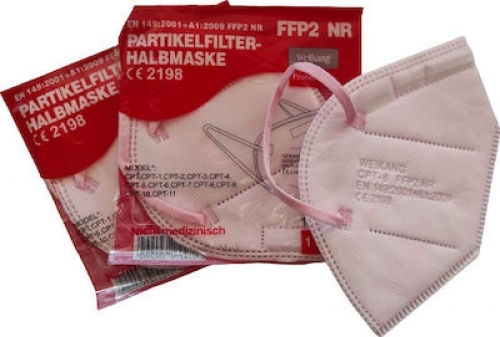 Weikang FFP2 NR Filtering Half Mask Ροζ 20τμχ