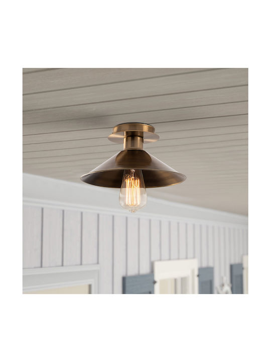 Opviq Berceste Ceiling Mount Light 24cm Bronze with Socket E27
