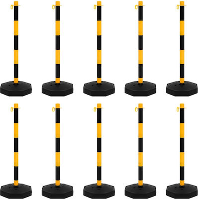 vidaXL Plastic Traffic Columns Multicolour L10m