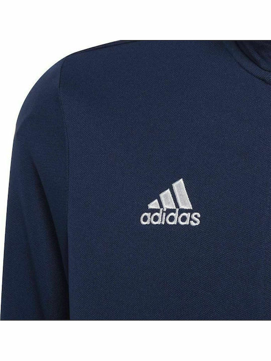 Kinder-Sweatshirt Strickjacke mit Taschen Marineblau Entrada 22