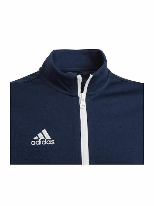 Kinder-Sweatshirt Strickjacke mit Taschen Marineblau Entrada 22