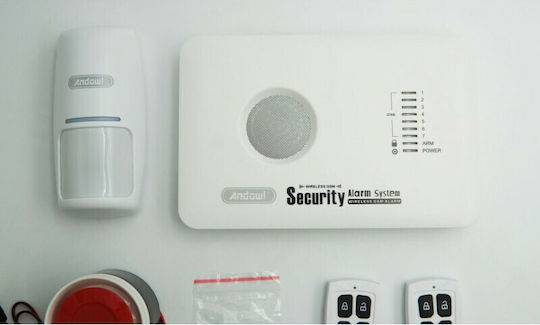 Andowl Q-B10C Wireless Alarm System with Motion Detector , Door Sensor , 2 Remotes and Hub