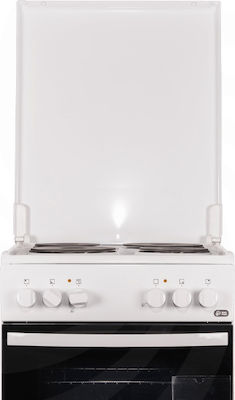 Zanussi ZCE550G1WA Κουζίνα 54lt με Εμαγιέ Εστίες Π50εκ. Λευκή