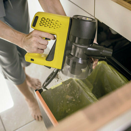 Karcher VC 4s Cordless Sea Rechargeable 2 in 1 Stick & Handheld Vacuum 18V Yellow