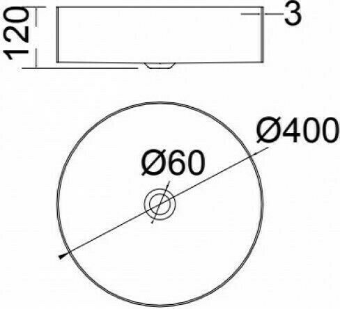 Voss Milo PVD Επιτραπέζιος Επικαθήμενος Νιπτήρας Inox 40x40x12cm Gold Brushed
