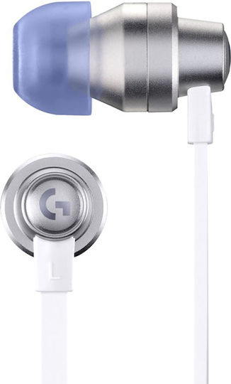 Logitech G333 In Ear Gaming Headset with Connection 3.5mm White