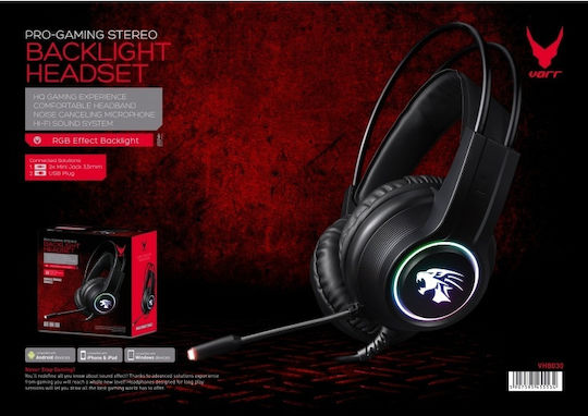 Platinet Varr VH8030 Over Ear Gaming Headset with Connection 2x3.5mm / USB