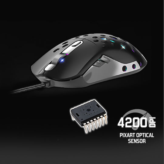 Spirit of Gamer Elite M80 RGB Gaming Ποντίκι 4200 DPI Μαύρο