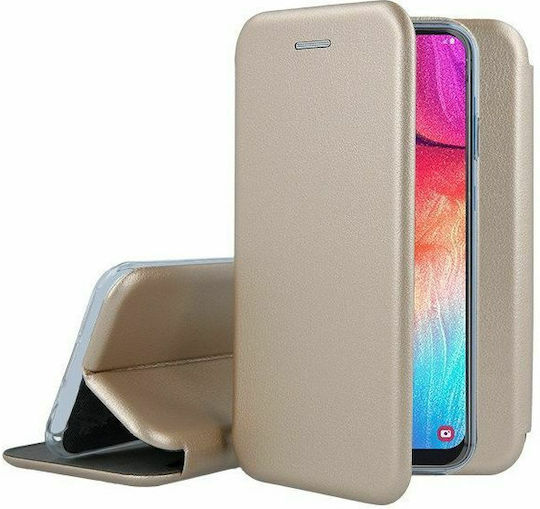 Forcell Книга Изкуствена кожа Златист (Galaxy A10)