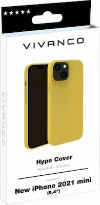 Vivanco Hype Back Cover Σιλικόνης Κίτρινο (iPhone 13 mini)