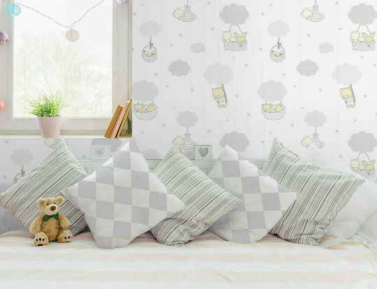 ICH Wallpapers Kinder Tapete Ballons Grey B53xH1005cm