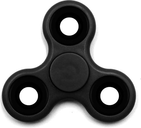 Fidget Spinner ABS Kunststoff Drei Blätter 1 Minute Kunststoff Schwarz
