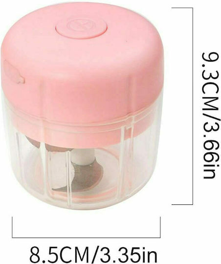 Andowl Πολυκόπτης Multi 45W με Δοχείο 250ml Ροζ