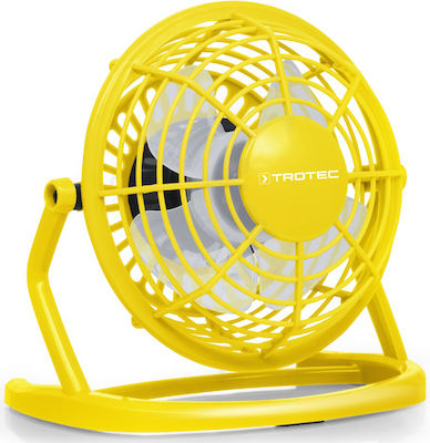 Trotec TVE 1 Ventilator USB Reîncărcabil Galben