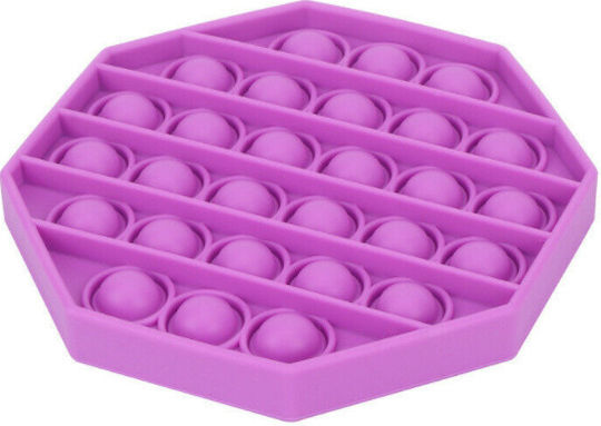 Pop It Fidget Octogonal Din Silicon Violet