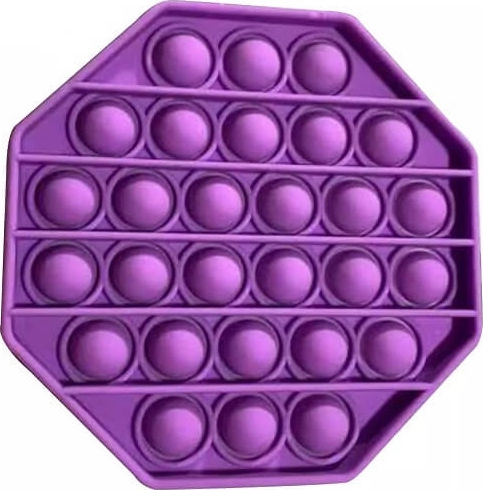 Pop It Fidget Octogonal Din Silicon Violet