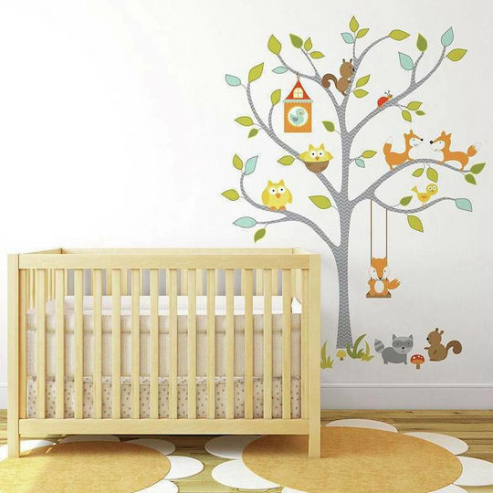 RoomMates Decor Kinder Wandsticker Wand Baum & Füchse 109x147cm