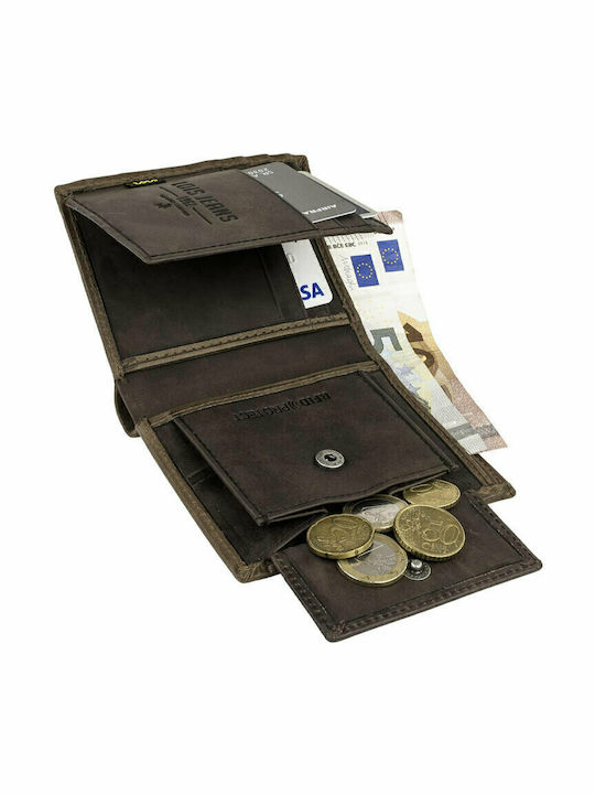 Δερμάτινο Ανδρικό Πορτοφόλι με RFID Καφέ Ανοιχτό