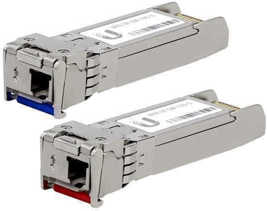 Ubiquiti Трансивър UF-SM-10G-S SFP Модул Едномодов Оптичен Кабел SMF 2 Бройки