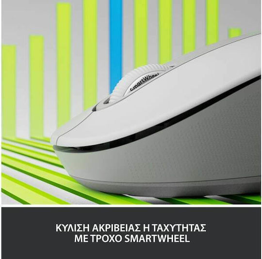 Logitech Signature M650 Ασύρματο Bluetooth Ποντίκι για Αριστερόχειρες Off-White