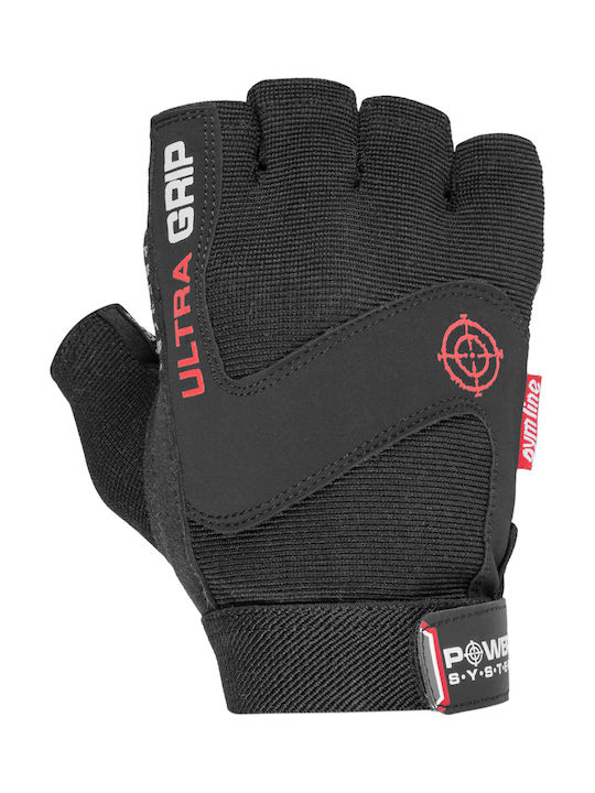 Power System Ultra Grip Ανδρικά Αθλητικά Γάντια Γυμναστηρίου Μαύρα Μαύρα Power System Ultra Grip Ανδρικά Αθλητικά Γάντια Γυμναστηρίου Μαύρα Μαύρα