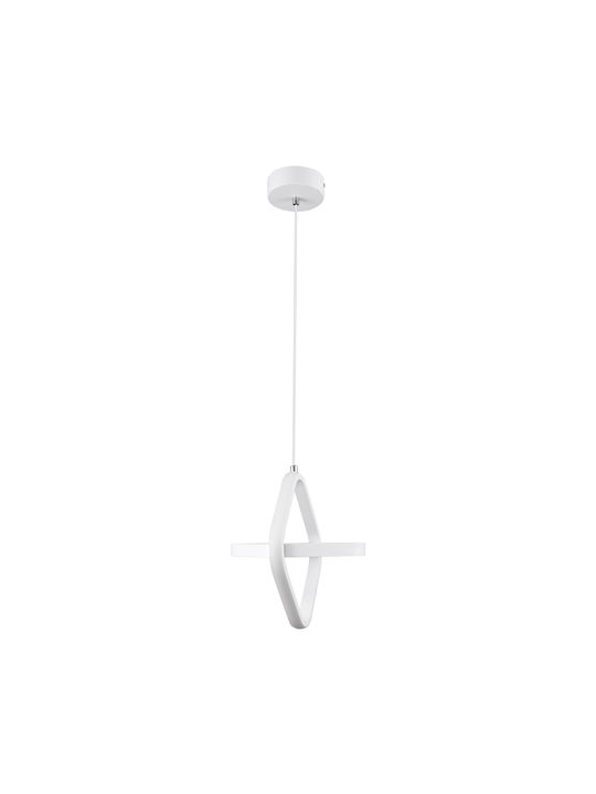 GloboStar Rose Pendant Light White LED with Warm to Cool White Light