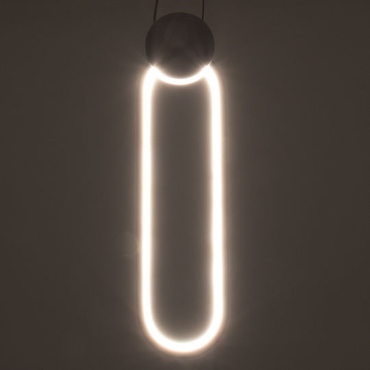 GloboStar Ildi Ceiling Light White LED with Adjustable White Light 10x38x38cm