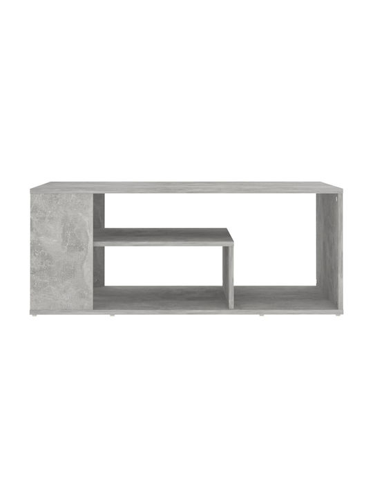 Rectangular Coffee Table Wooden Grey L100xW50xH40cm.