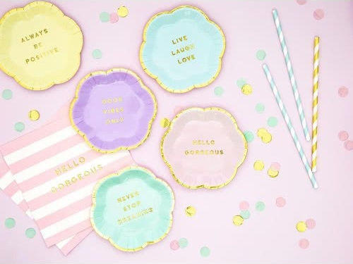PartyDeco SPP1-001J Καλαμάκια Χάρτινα Μπλε Paper Straws Μπλε, 19.5cm 10τμχ
