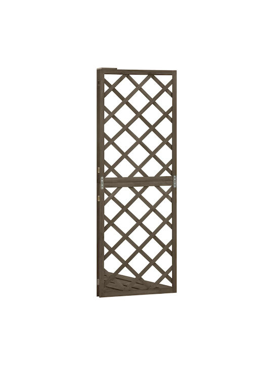 Garden Trellis Made of Wood with Rhombus Grid Design in Brown Colour 50x145cm