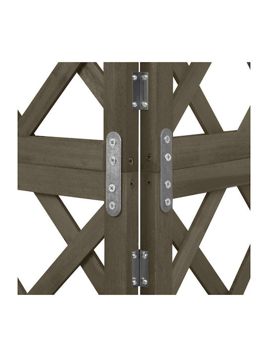 Garden Trellis Made of Wood with Rhombus Grid Design in Brown Colour 50x145cm