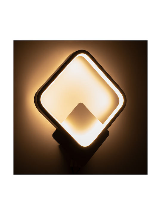 GloboStar Lena Modern Lamp Wall with Integrated LED and Adjustable White Light 25x29.5cm