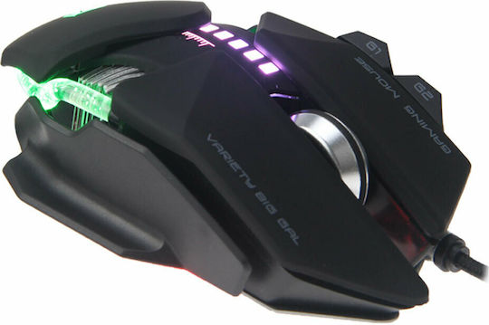 Meetion GM80 RGB Gaming Ποντίκι 4000 DPI Μαύρο