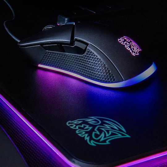 Thermaltake Iris Optical RGB Gaming Ποντίκι 5000 DPI Μαύρο